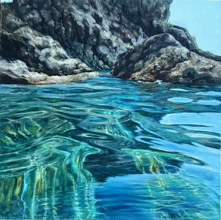 ▷ What the water sees by Elena Khokhryakova, 2025 | Oil Painting for Sale Limited Edition