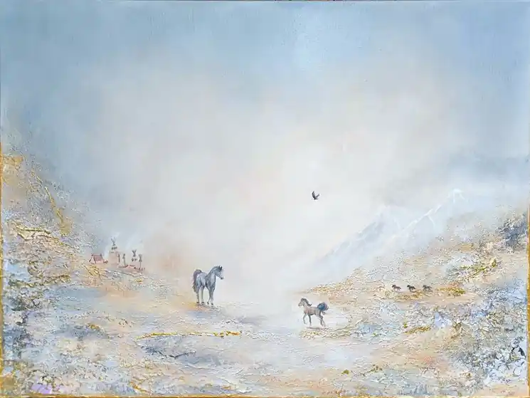 Order Now ▷ Breath of origins by Cécile Erembert, 2025 | Acrylic Painting