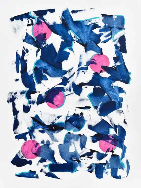 Limited Edition ▷ Prussian Blue 16 by Gina Vor, 2024 | Acrylic Painting