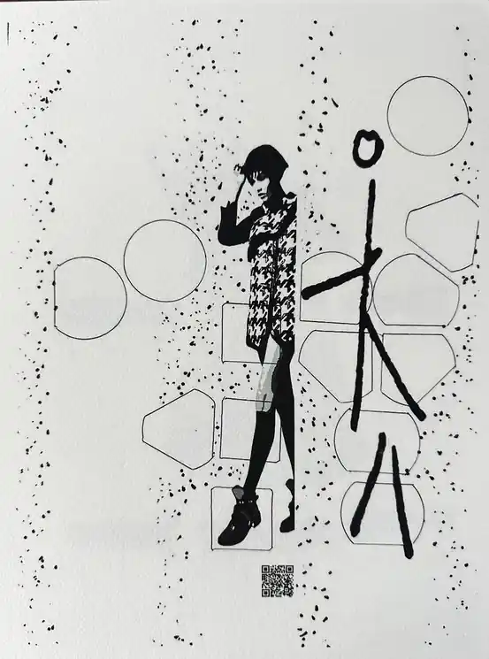 ▷ Desse(i)ns by Jean-Claude ByandB, 2024 | Ink Painting Original