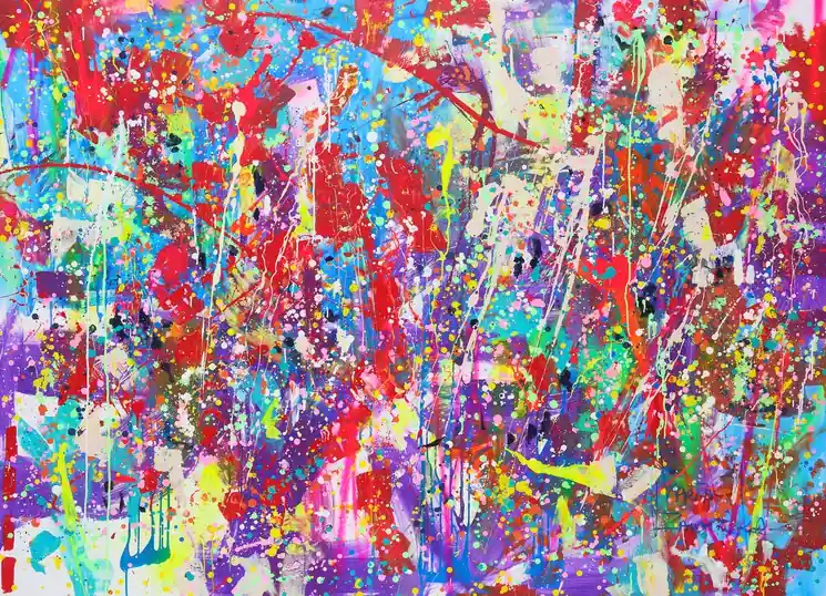 ▷ Purple melody by Marta Zawadzka, 2022 | Ink Painting New Release