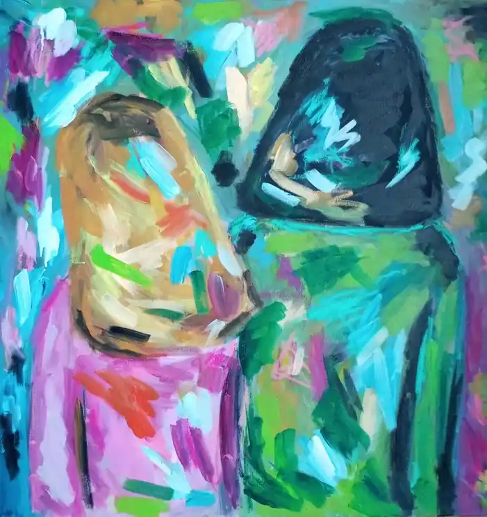Place Order ▷ I am your rock by Natalya Mougenot, 2024 | Pastel Paintingss