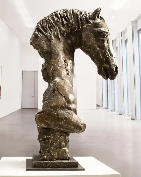 ▷ Tête de cheval impressionniste by Martín Duque, 2017 | Bronze Sculpture for Sale Money Back Guarantee