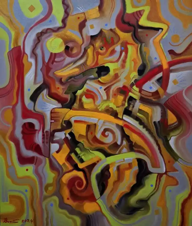 Bargain ▷ Sea Horse Game by Voichenko Sergiy, 2024 | Oil Painting for Sale