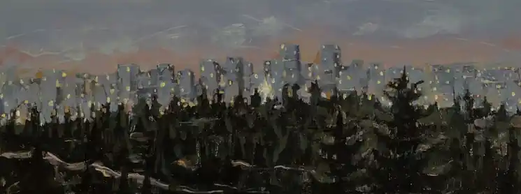 ▷ Night City by Ketevan Kacharava, 2025 | Oil Painting for Sale Super Sale