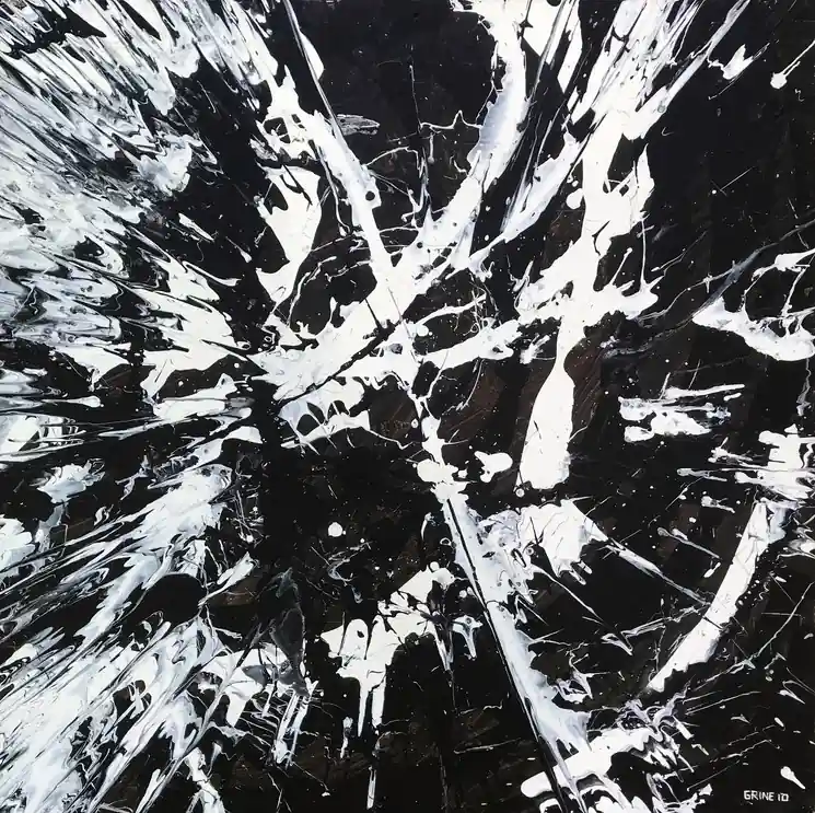 Reduced Price ▷ Moon by Michael Grine, 2010 | Acrylic Painting