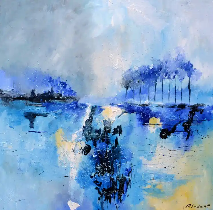 One Day Deal ▷ Echoes of a frozen dawn by Pol Ledent, 2025 | Oil Painting for Sale