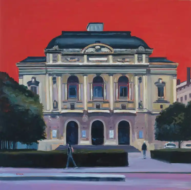 ▷ Le Théâtre by Rémy Sirope, 2024 | Oil Painting for Sale Clearance