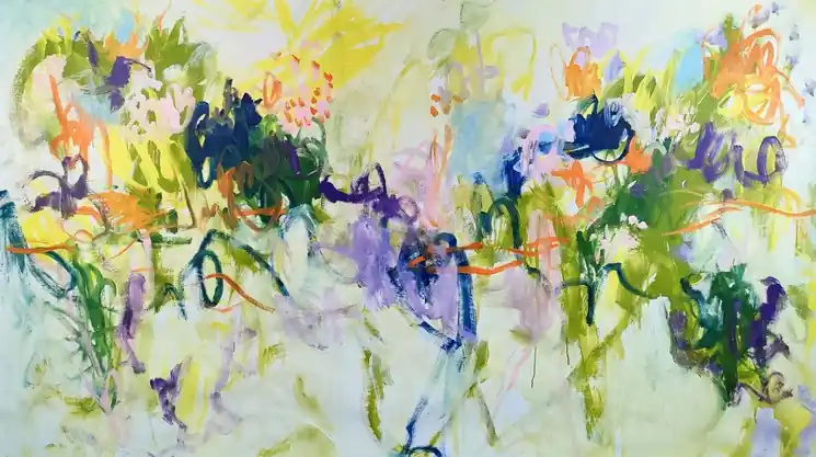 Super Sale ▷ Summer garden by Emily Starck, 2023 | Acrylic Painting