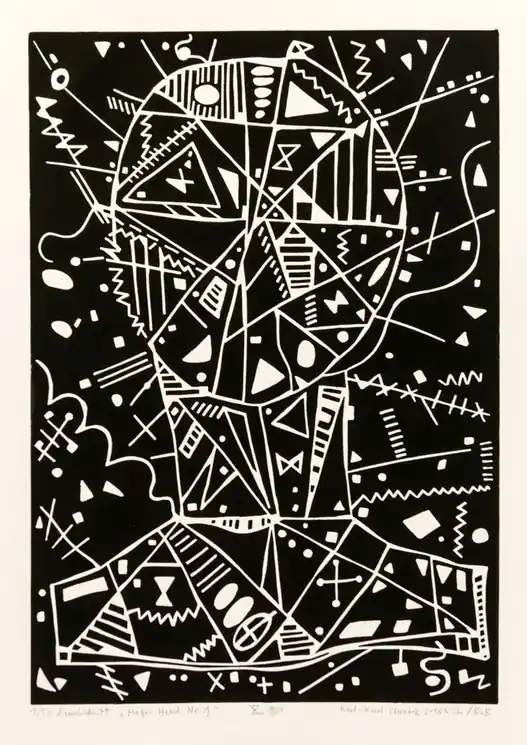 ▷ Magic Head no.1 by Karl-Karol Chrobok, 2018 | Etching Print Authentic