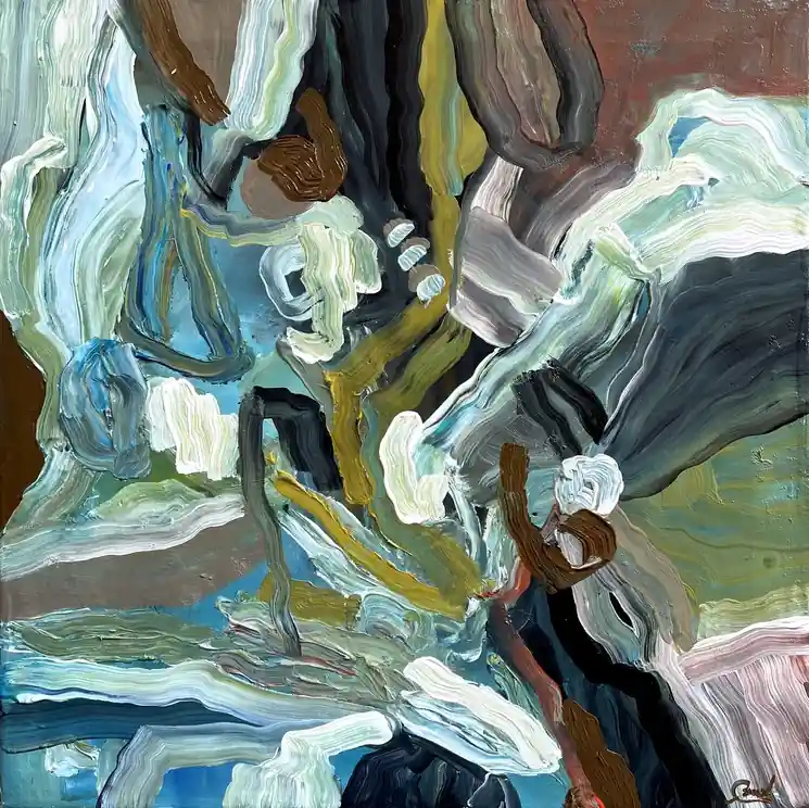 ▷ I think of you by Maria Esmar, 2023 | Acrylic Painting Hot Deal
