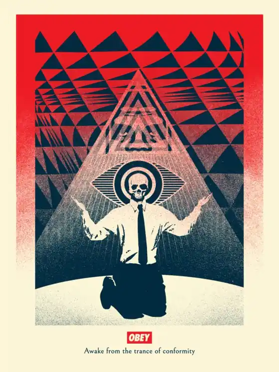 While Supplies Last ▷ Conformity Trance Red by Shepard Fairey (Obey), 2021 | Tirage Fine Art Print
