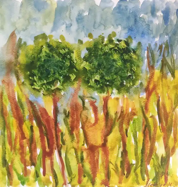 Best Choice ▷ Nature's pulse by Natalya Mougenot, 2025 | Watercolor Paintings