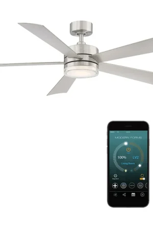 Wynd 60 inch Stainless Steel Downrod Ceiling Fan in 3500K Best Price