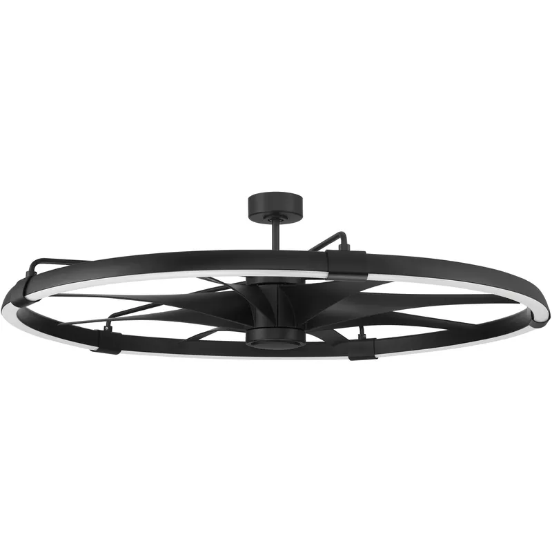 Axel 52 inch Flat Black Ceiling Fan (Blades Included) Price Cut