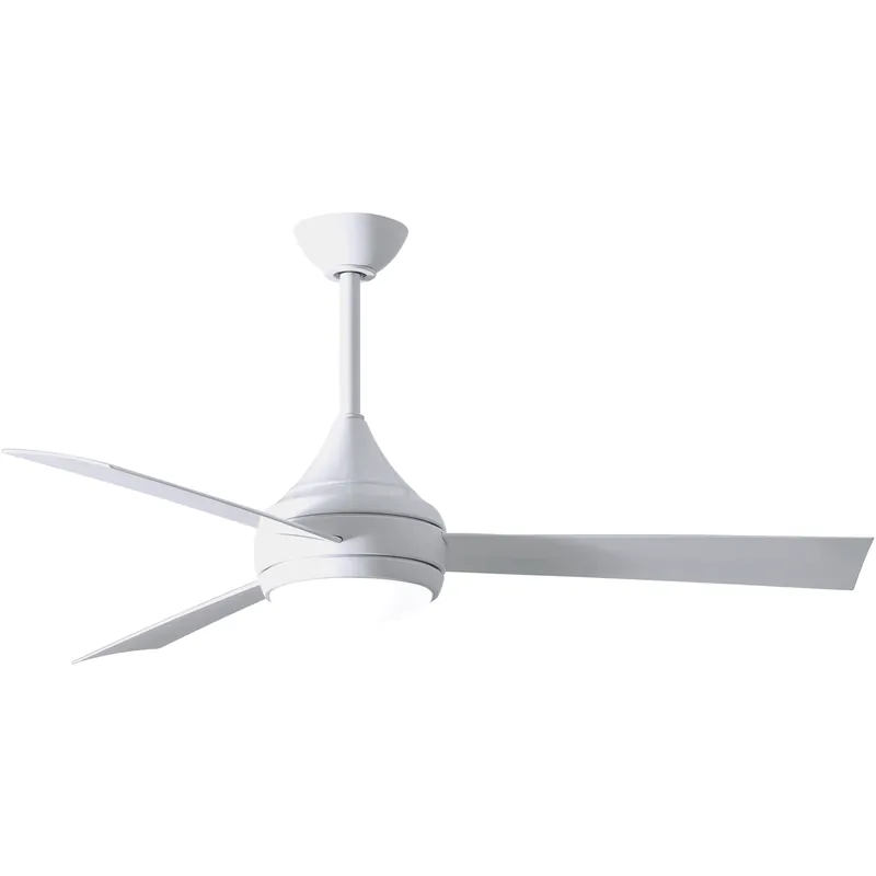 Atlas Donaire 52 inch Gloss White Paddle Fan, Coastal Wet Rated Get Yours