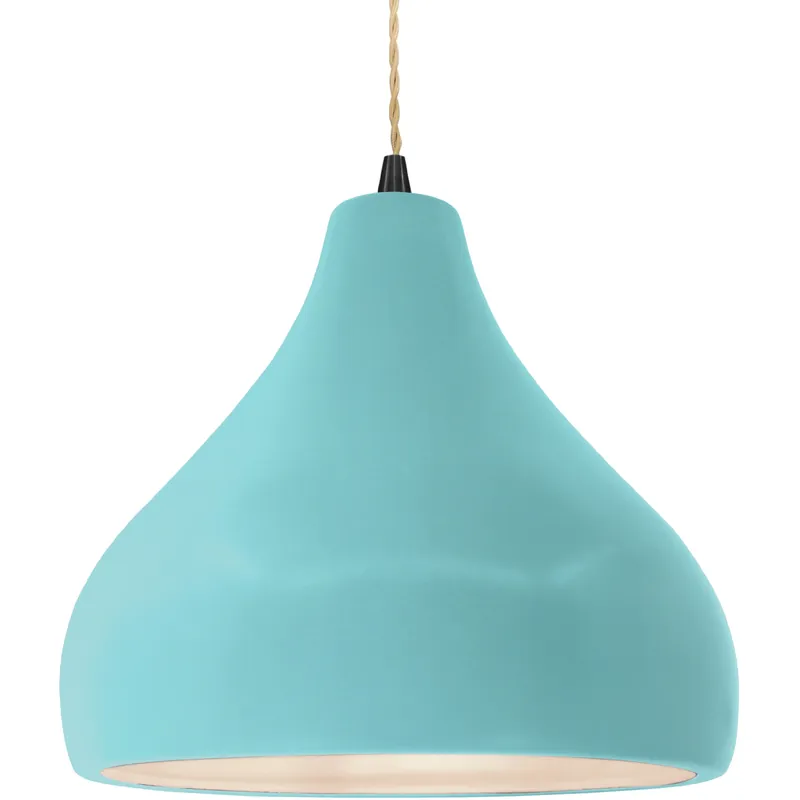 Radiance LED 13.5 inch Matte Black and Reflecting Pool Pendant Ceiling Light Genuine