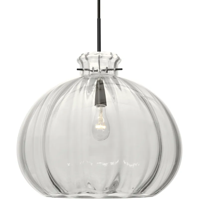 Budget Pinta 12 1 Light Black Cord Pendant Ceiling Light