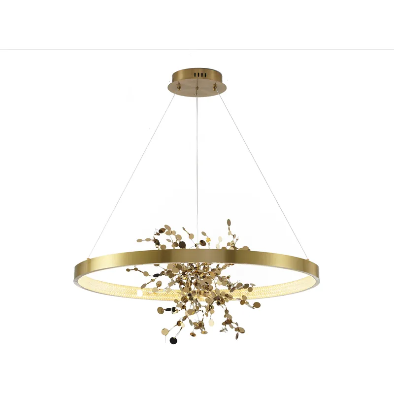 GL Series LED 31.5 inch Gold Chandelier Ceiling Light Genuine