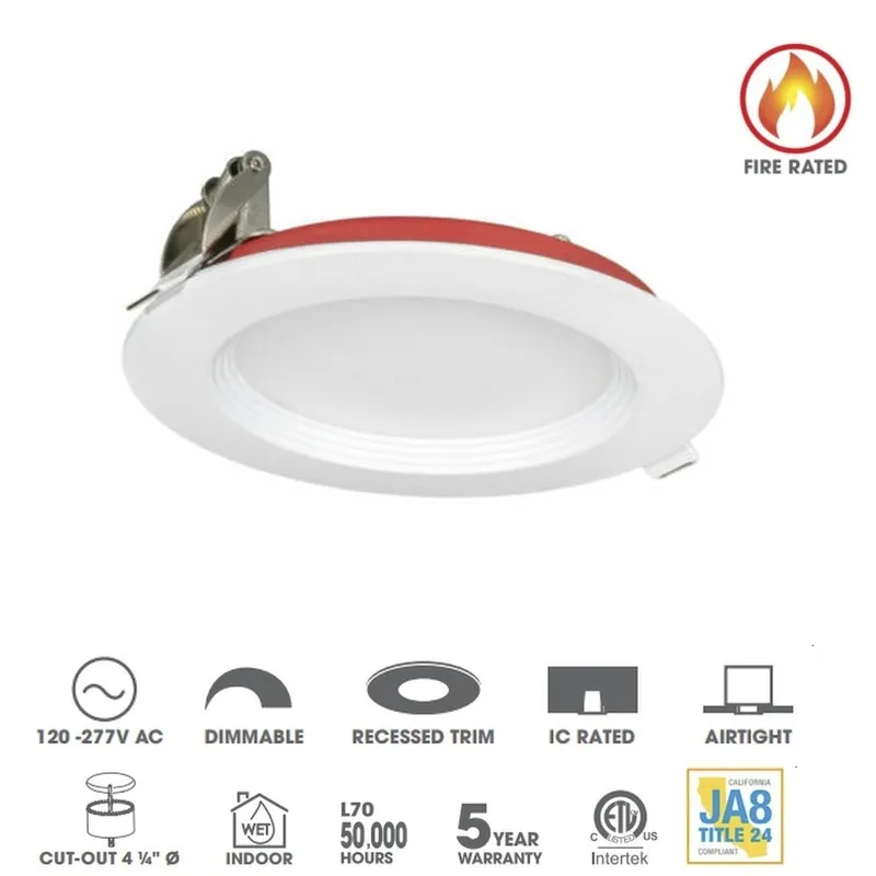 Affordable RLF White Canless Recessed Light
