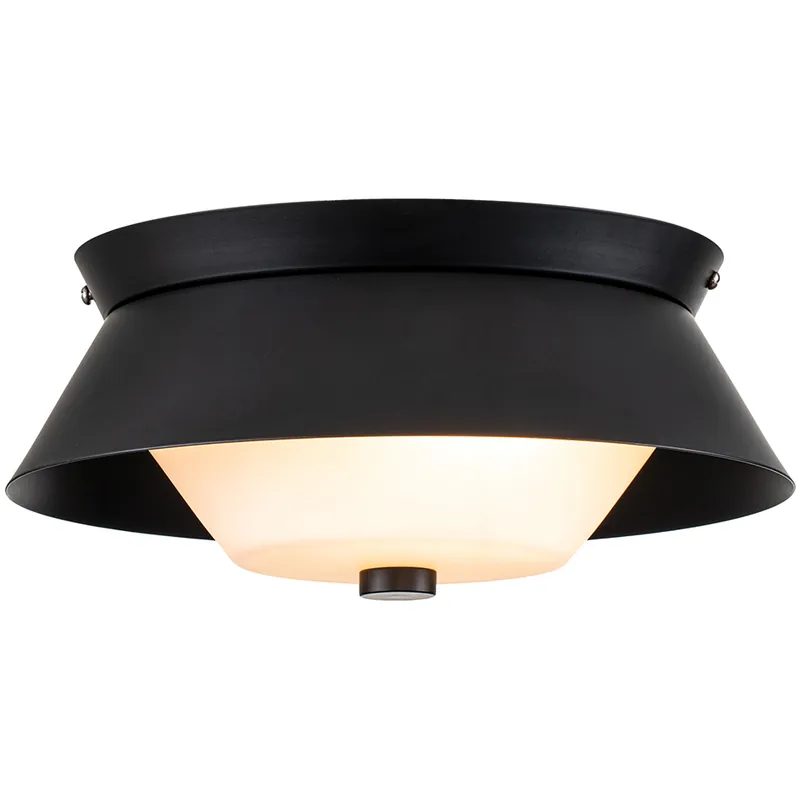 Cheap Bowtie 2 Light 10 inch Matte Black Flush Mount Ceiling Light