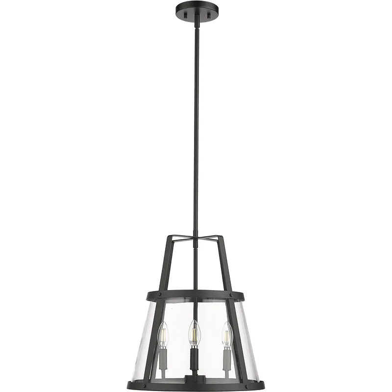 Edelweiss 4 Light 15.75 inch Matte Black Pendant Ceiling Light Authentic