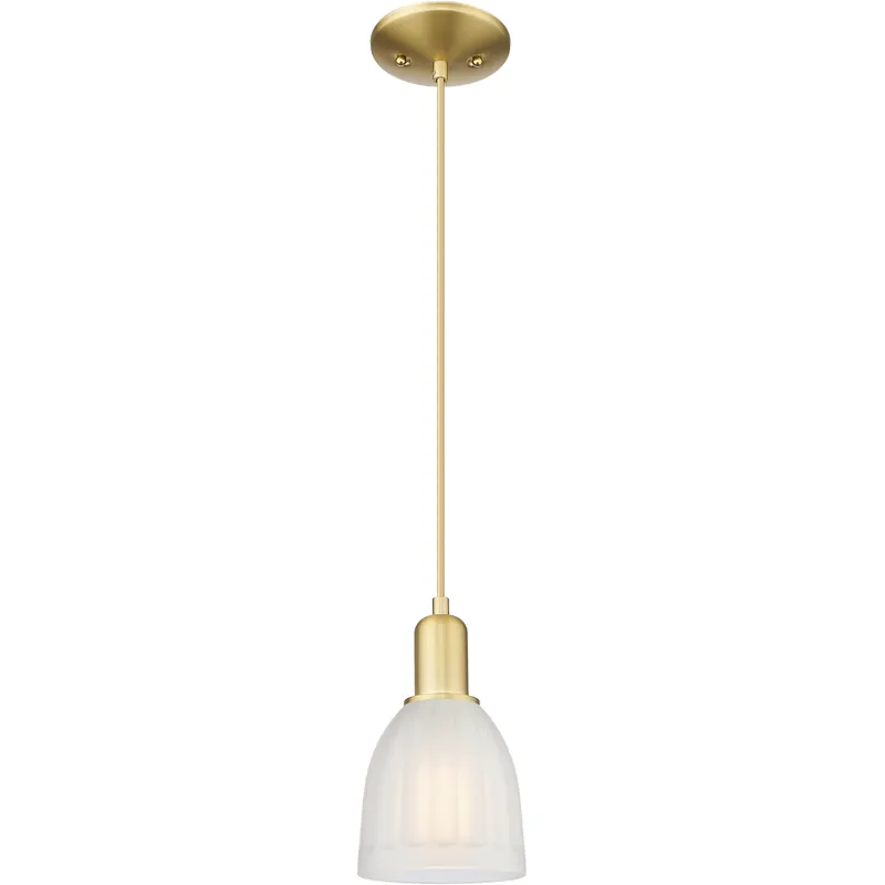 Genuine Arcadia Brookfield 1 Light 5.75 inch Satin Gold Mini Pendant Ceiling Light