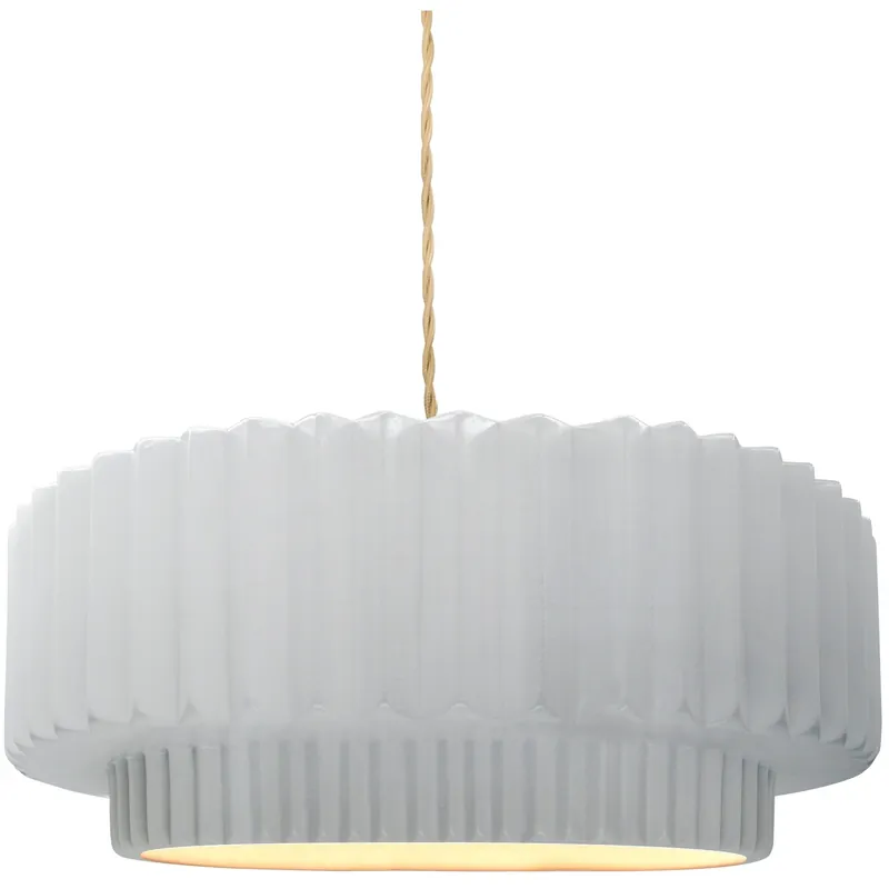 Radiance Collection - Pleated Tier Pendant Ceiling Light, Form+Finish+Function Viral
