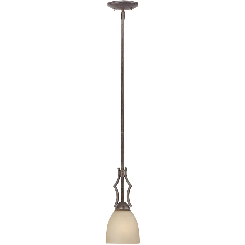 Premium Triton 1 Light 5 inch Sable Bronze Mini Pendant Ceiling Light