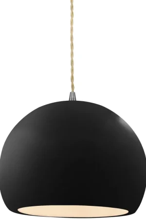 Worldwide Shipping Radiance LED 7 inch Brushed Nickel and Gloss Black/Matte White Pendant Ceiling Light