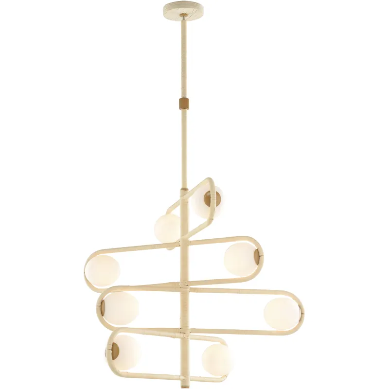 Cheap Sol 8 Light 31 inch Brown Chandelier Ceiling Light