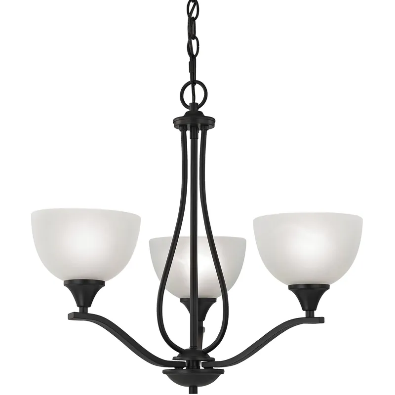 Bristol Lane 3 Light 23 inch Oil Rubbed Bronze Chandelier Ceiling Light Worldwide Shipping