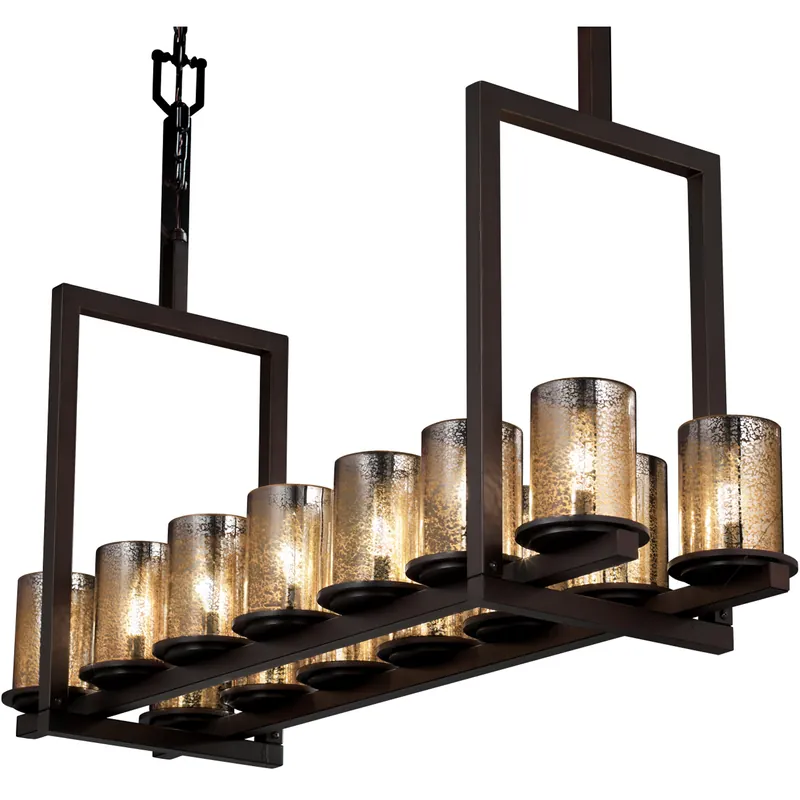 Buy Online Fusion LED 13 inch Dark Bronze Chandelier Ceiling Light in 9800 Lm LED, Frosted Crackle Fusion