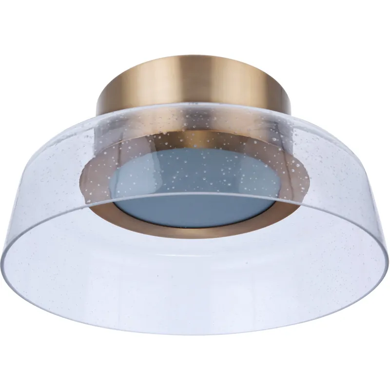 Original Centric LED 10.5 inch Satin Brass Flushmount Ceiling Light