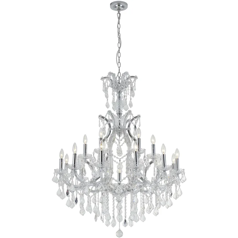 Canada 19 Light 35 inch Chrome Chandelier Ceiling Light Buy Online