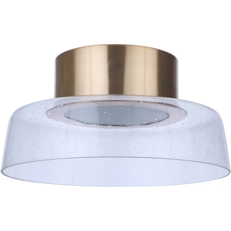 Centric LED 13.75 inch Satin Brass Flushmount Ceiling Light New Release