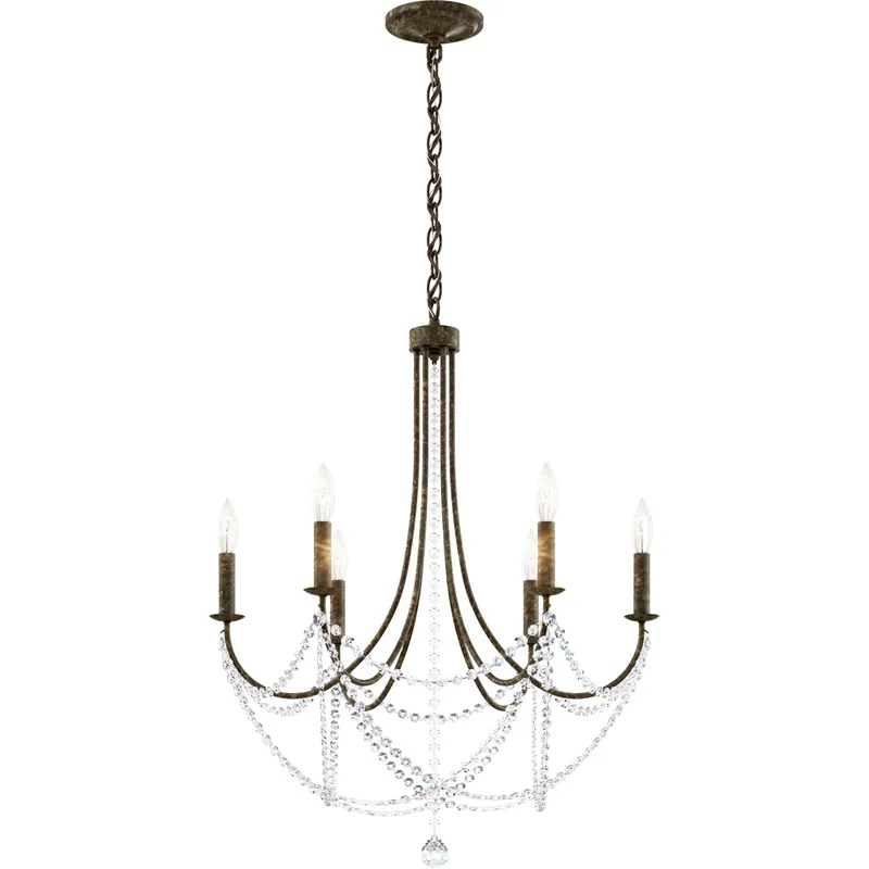 Verdana 6 Light 24 inch Heirloom Bronze Chandelier Ceiling Light Buy Direct