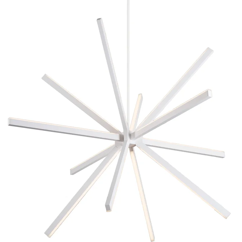 Sirius LED 54.38 inch White Chandelier Ceiling Light Viral