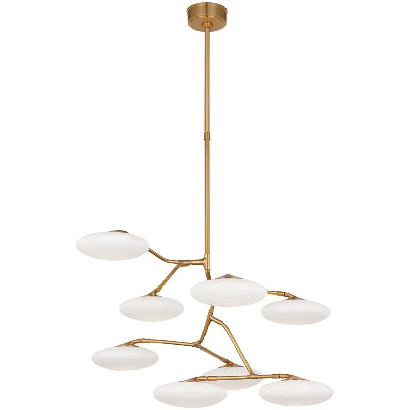 Champalimaud Brindille LED 38.75 inch Soft Brass Entry Chandelier Ceiling Light, XL Budget