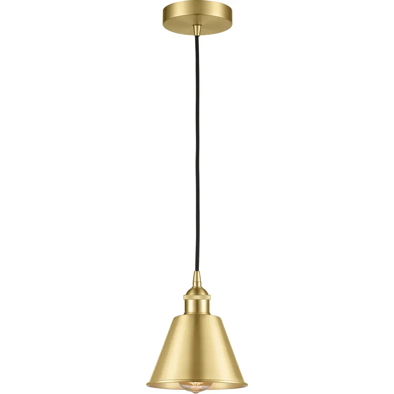 Markdown Edison Smithfield LED 7 inch Satin Gold Mini Pendant Ceiling Light