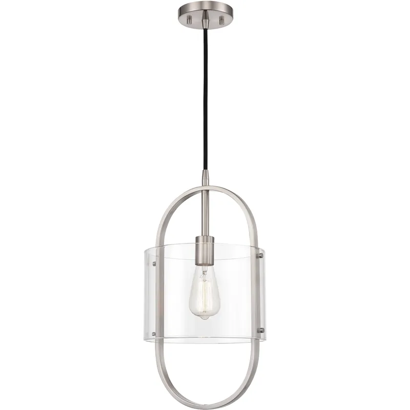 Pelham 1 Light 9.5 inch Brushed Satin Nickel Mini Pendant Ceiling Light in Incandescent Don’t Miss Out