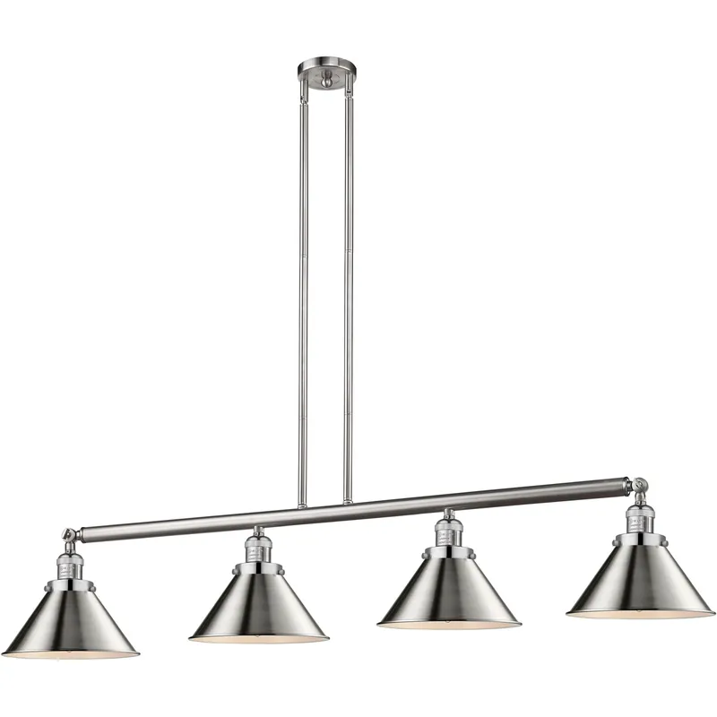 Franklin Restoration Briarcliff 4 Light 54.63 inch Brushed Satin Nickel Island Light Ceiling Light, Franklin Restoration Viral