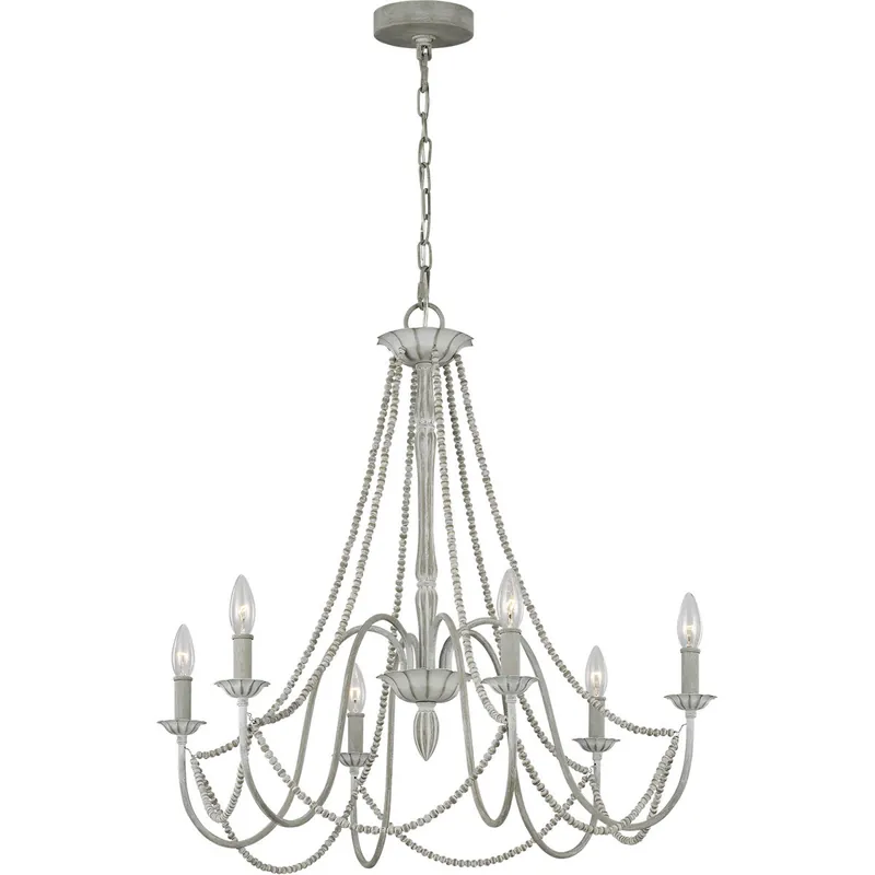 Sean Lavin Maryville 6 Light 28 inch Washed Grey Chandelier Ceiling Light Limited Edition