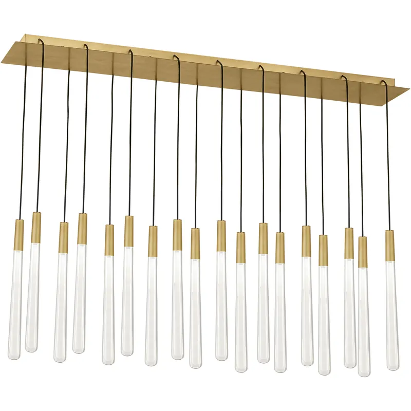Express Delivery Sean Lavin Pylon LED 9.5 inch Natural Brass Chandelier Ceiling Light in 277V