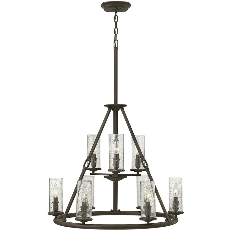 Dakota 9 Light 29 inch Oil Rubbed Bronze Indoor Chandelier Ceiling Light Top Rated