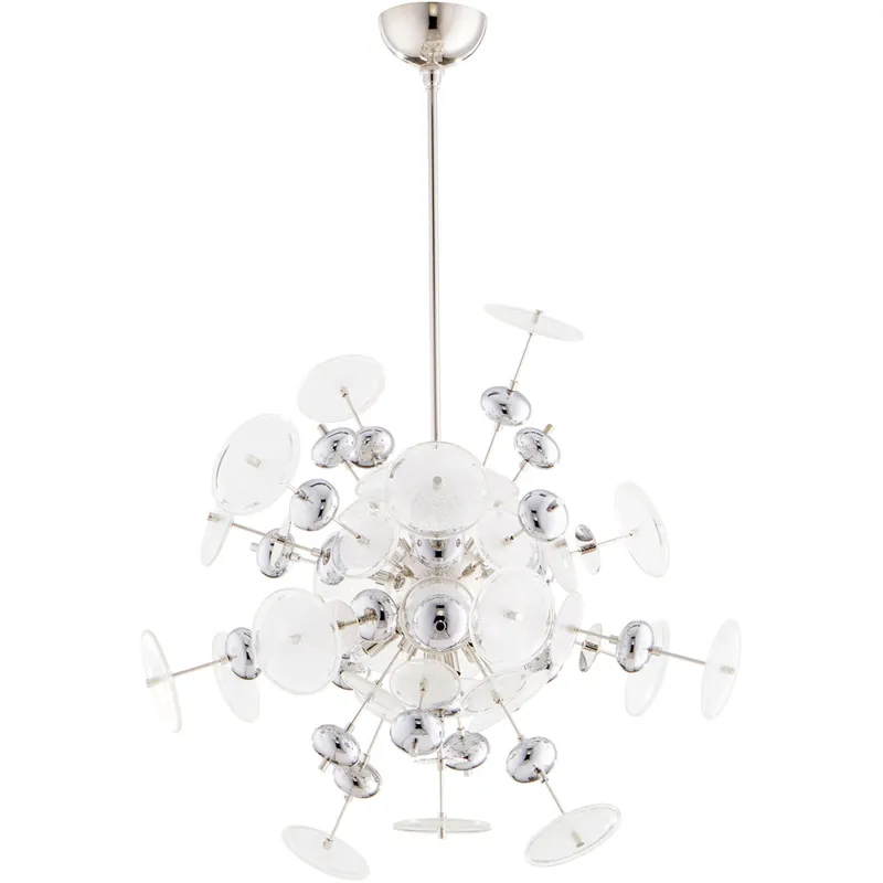 Limited Offer Avi 10 Light 25.25 inch Polished Nickel Pendant Ceiling Light