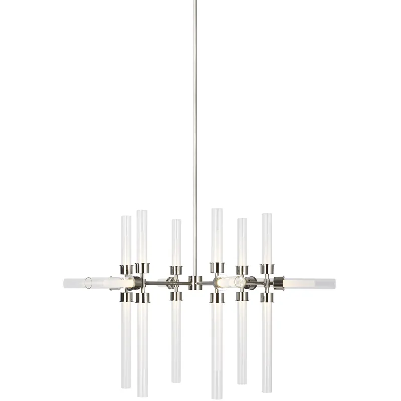 Sean Lavin Linger LED 42.8 inch Polished Nickel Chandelier Ceiling Light, Integrated LED Last Chance