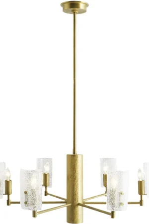Zeki 6 Light 29 inch Antique Brass Chandelier Ceiling Light Order Now