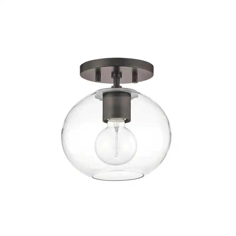 Margot 1 Light 8 inch Old Bronze Semi Flush Ceiling Light Order Now