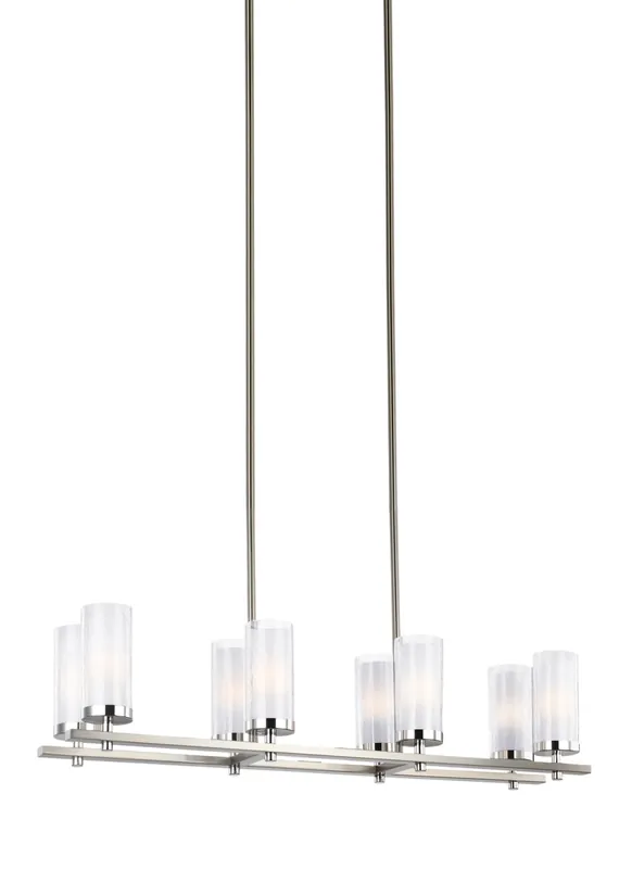 Jonah 8 Light 9 inch Satin Nickel / Chrome Chandelier Ceiling Light Free Returns